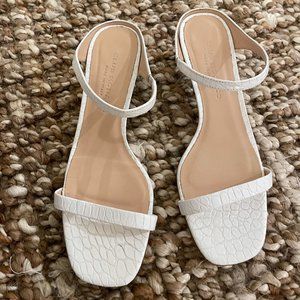 Club Monaco White Strappy Marnee Sandals